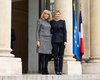 Первая леди Украины в изысканном костюме на встрече с Брижит Макрон