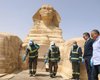 В Египте продезинфицировали пирамиды и Большого Сфинкса