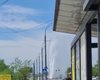 Возле Северного моста в Киеве забил огромный фонтан (видео)