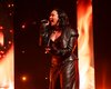 Деми Ловато в кожаном корсете выступила на церемонии Billboard Women In Music Awards (фото)