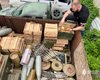 ГБР в Харьковской области нашло схрон ВС РФ с тоннами боеприпасов: передадут в ВСУ (видео)
