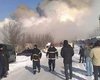 В результате пожара на луганском комбинате отравились двое человек