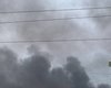 Днепр накрыл густой черный дым после взрывов: РФ ударила по местному предприятию (фото)