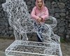 Металл оживает в руках: мастерица-переселенка с Харьковщины делает удивительные фигуры из проволоки (фото)