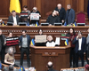 Второй раз подряд: "ЕС" заблокировала трибуну в Раде перед голосованием за отставку министров