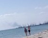 Сильное задымление: возле Бердянского порта сообщают о пожаре (фото)
