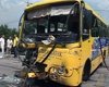 В Луганске грузовик въехал в автобус