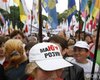 Тимошенко против Тягнибока. Репортаж с митинга оппозици
