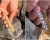 Мужчина нашел в скале мешочек с невероятными сокровищами (видео)