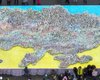 Подарунок для ЗСУ: волонтери створили найбільшу карту України з великодніх пасок (фото)