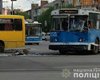 В Виннице столкнулись троллейбус и трамвай, есть пострадавшие