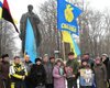 День рождения Бандеры: в Луганске несколько активистов собрались у памятника Шевченко
