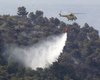При тушении лесного пожара в Испании разбились два вертолета