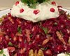 Диетический салат из свеклы с гранатом и орехами: пошаговый рецепт