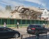 Демонтаж здания в Житомире едва не закончился трагедией: стена упала около прохожих