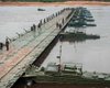 Вместе с продлением учений: в Беларуси вновь возвели понтонный мост через Припять (фото)
