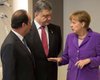 Сегодня в Брюсселе Порошенко встретится с Меркель и Олландом