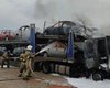 У РФ на ВАЗі згоріли два автовози з новими Lada (фото)