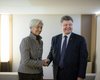В Давосе Порошенко встретился с директором МВФ