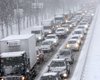 В Киеве из-за снегопада произошли десятки ДТП
