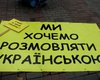Митингующие под Украинским домом продолжили акцию протеста в защиту украинского языка