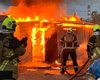 Пожежі в трьох районах: у ДСНС показали кадри наслідків удару ЗС РФ по Києву (фото)