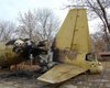 В центре Луганска сгорел самолет