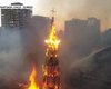 В столице Чили в годовщину протестов сожгли две церкви