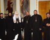 Румынские священники взяли у Патриарха Филарета архипастырское благословение