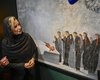 Дочь Каддафи открыла в Москве выставку картин, прославляющую ливийского диктатора (фото)