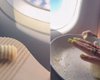 Скандал на борту: девушка готовит себе еду прямо в самолете (видео)