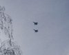 Над Донецком летают два военных истребителя