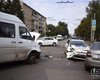 В Кривом роге столкнулись маршрутка и полицейский Prius