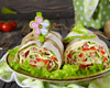 Рулет из лаваша с ветчиной и свежими овощами: рецепт вкусной закуски