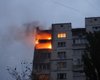 Киев ночью атаковали "шахедами": из-за обломков загорелась многоэтажка, детали (видео)