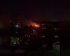 В Киевской области от удара молнии загорелся дом (видео)