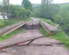 На Закарпатье из-за паводка обрушился мост