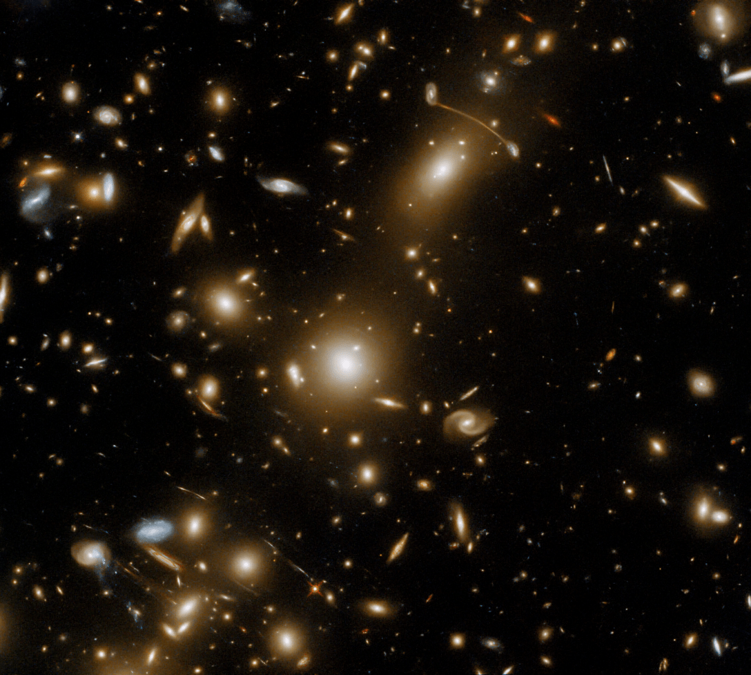 массивное скопление галактик Abell 1351, космос, фото