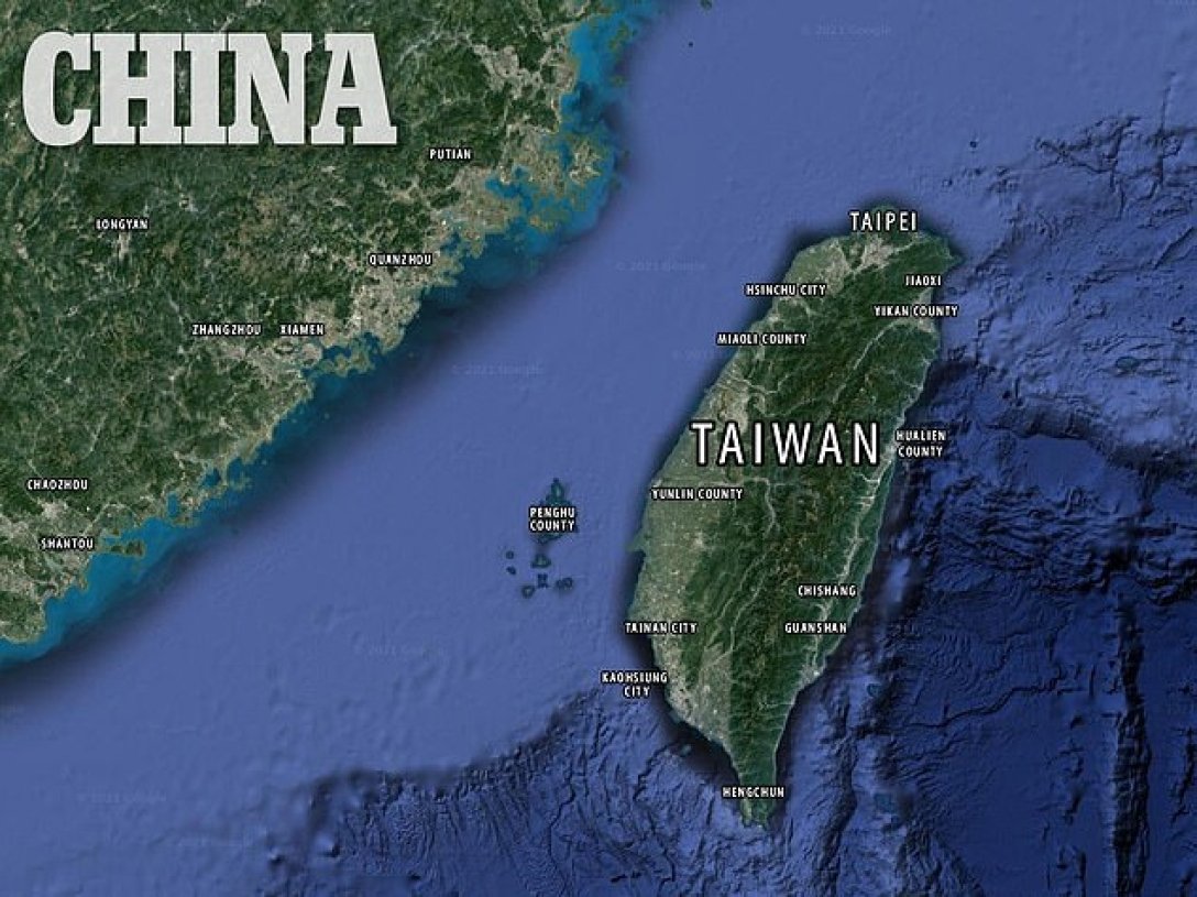 Тайван на картата
