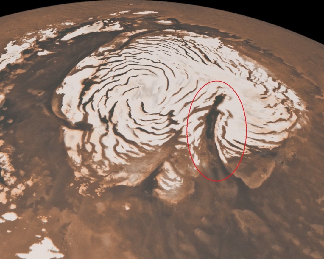Каньон Северный, Марс