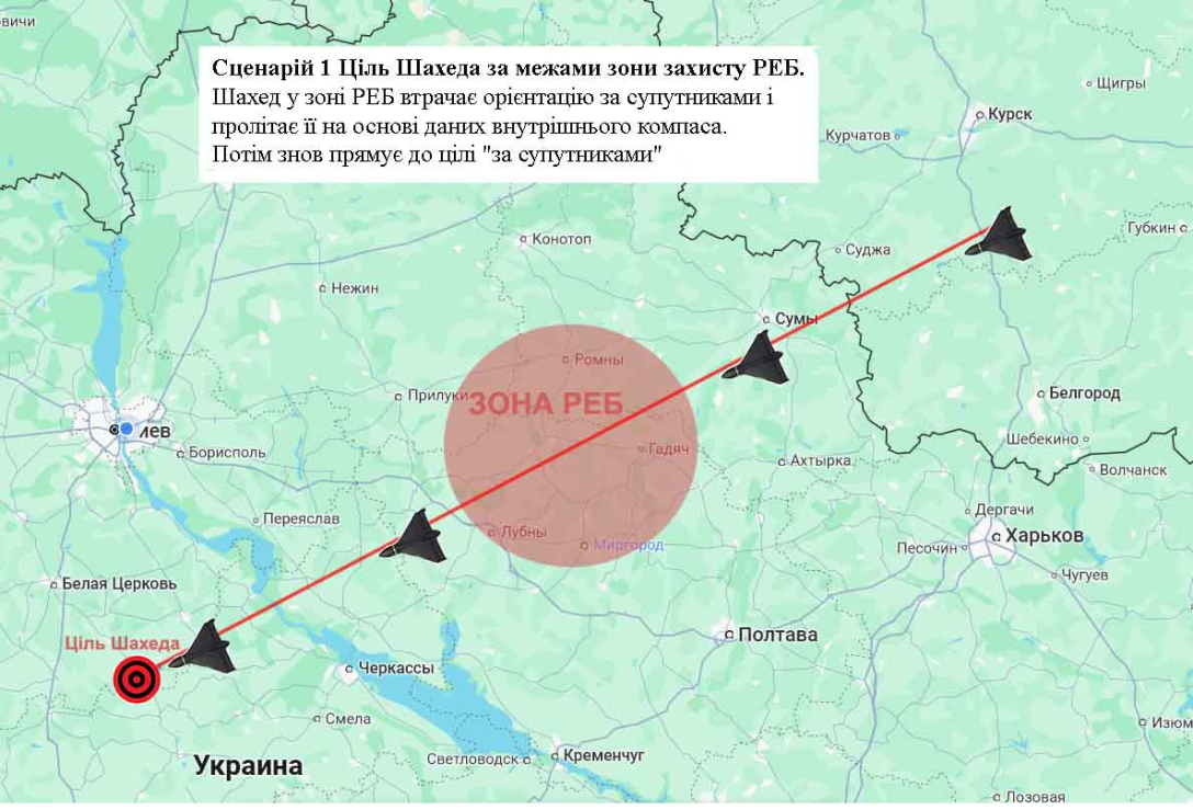 Дрон Шахед, РЕБ проти Шахедів, обстріли України