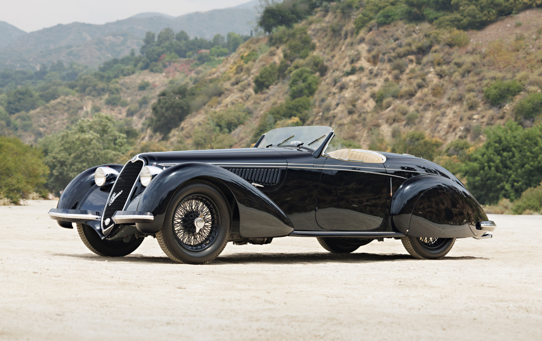 Alfa Romeo 8C 2900B Lungo Spider, най-скъпите коли, топ 10 на най-скъпите коли, автомобили на 2024 г.