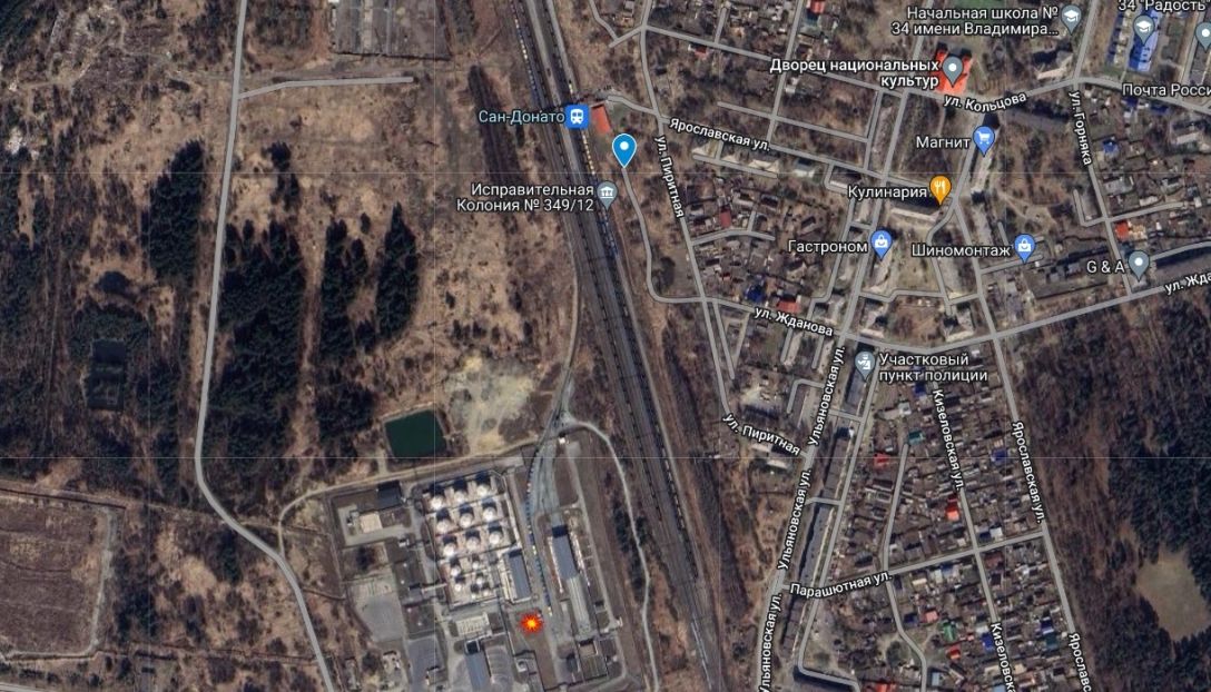 San Donato station, Nizhny Tagil, explosion