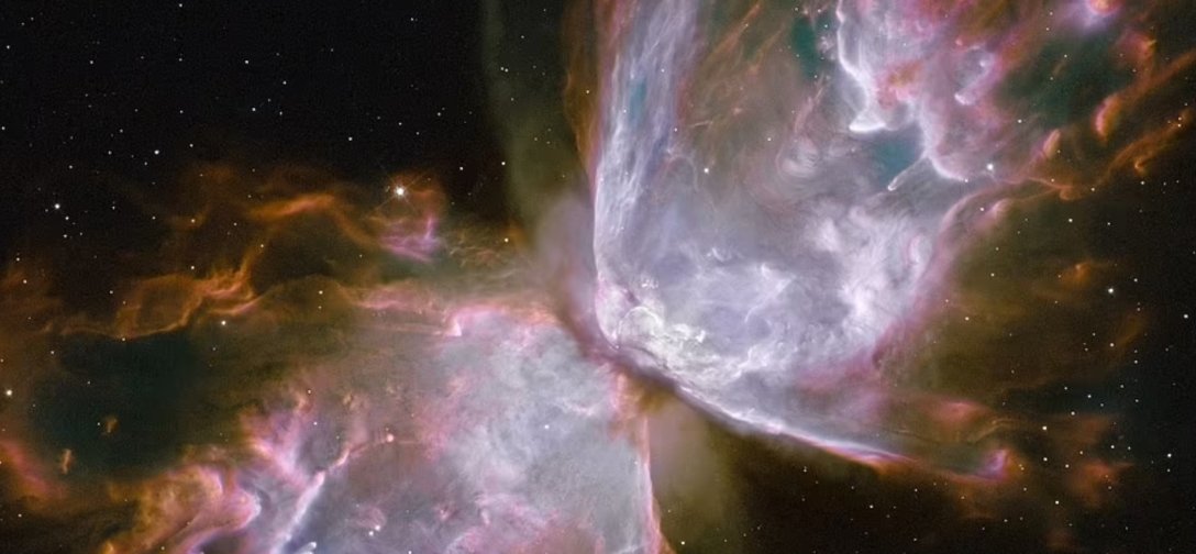 Умирающая звезда, Хаббл, облака газа