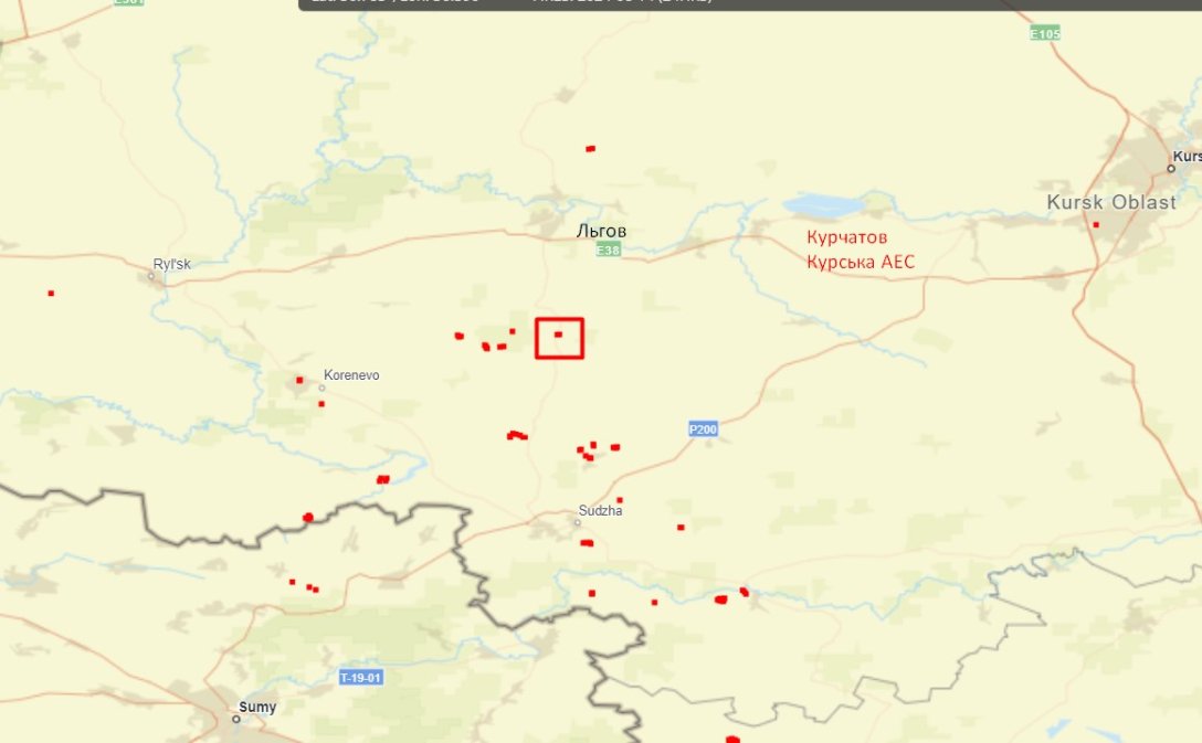 Прорив в Курській області, Льгов, Міноборони РФ, 14 серпня, пожежі, NASA, FIRMS