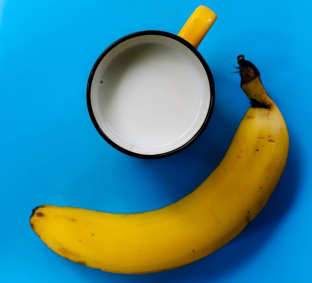 диета, банан, молоко, здоровое питание