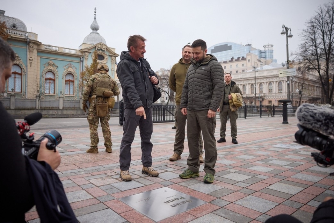 шон пенн, владимир зеленский, оскар, вручение оскара, президент украины