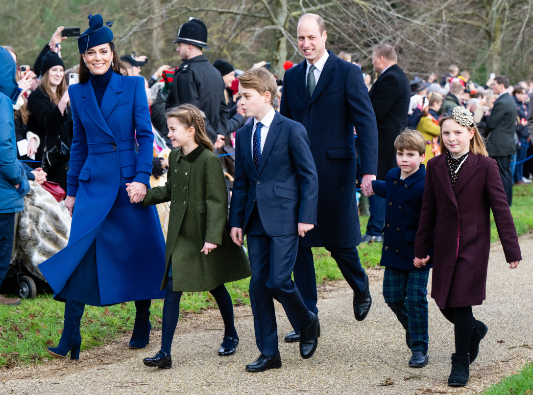 Кейт Миддлтон принц Уильям принц Луи принцесса Шарлотта принц Джордж Мийя Тиандалл Рождество 2023