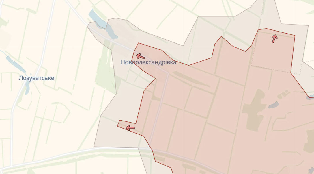Карта Новоолександрівки у Донецькій області