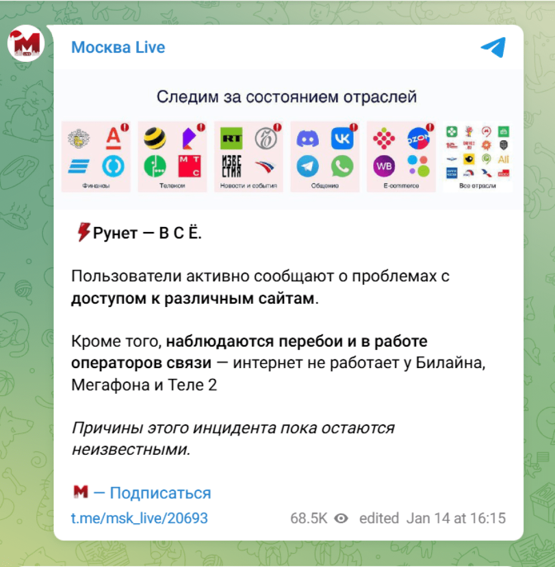 сбои в РФ, интернет в РФ, сбои в интернете, проблемы с доступом в РФ, перебои в мобильной связи